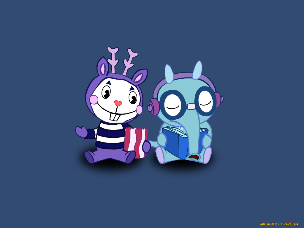 , happy, tree, friends